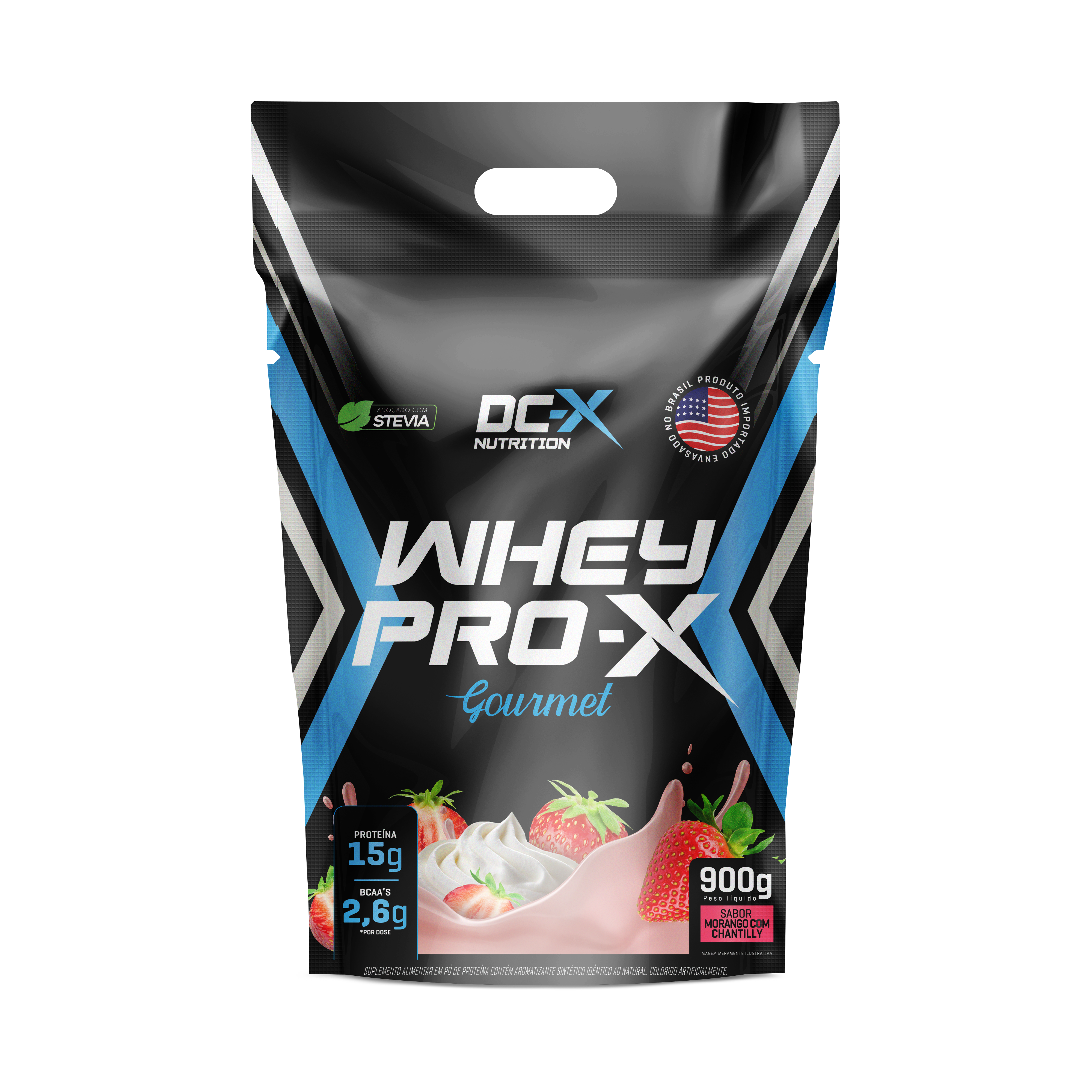WHEY-PRO-X-REFIL-MORANGO-COM-CHANTILLY