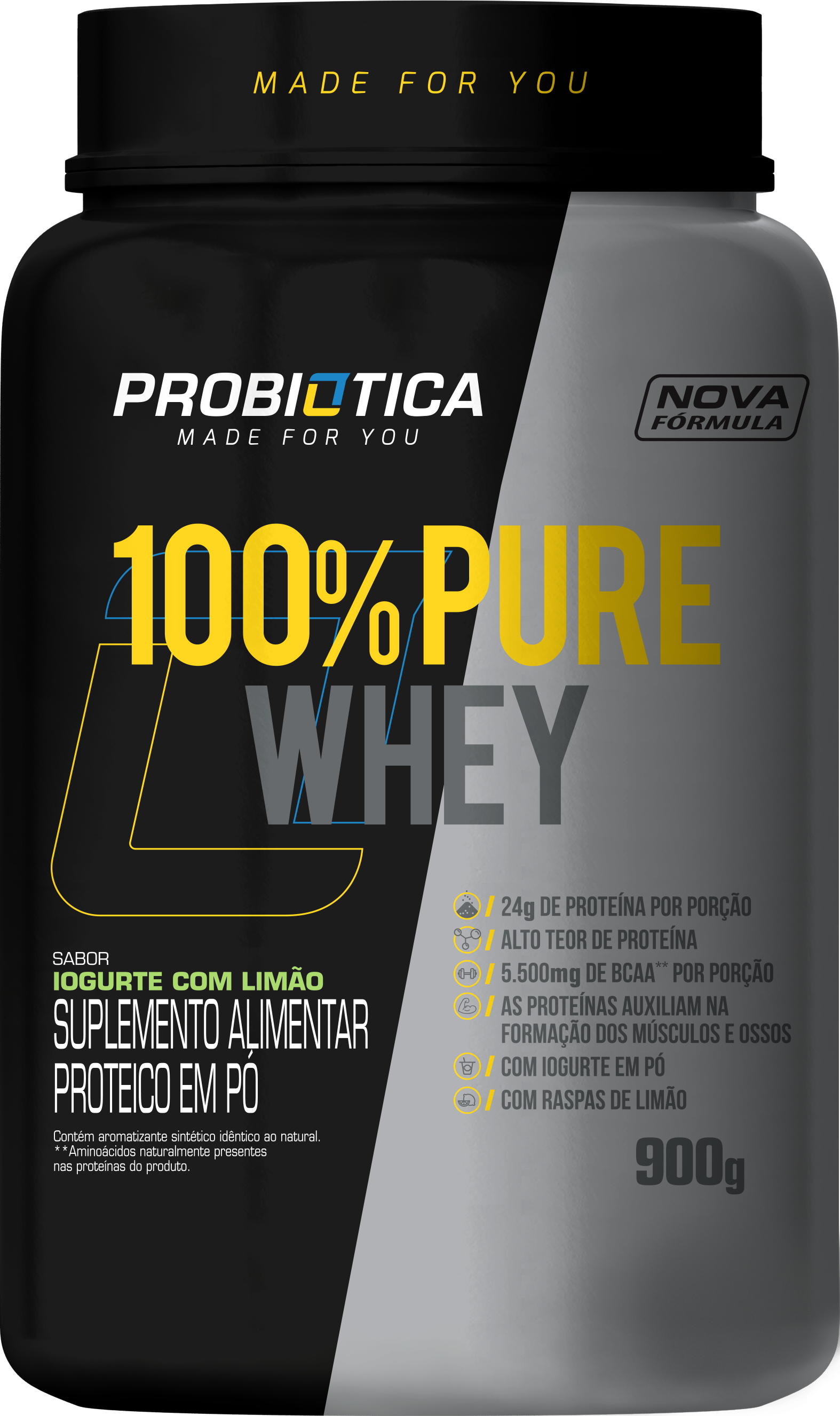 100_ Pure Whey 900g-IOGURTE COM LIMÃO (2) 100_ Pure Whey 900g-IOGURTE COM LIMÃO (2)