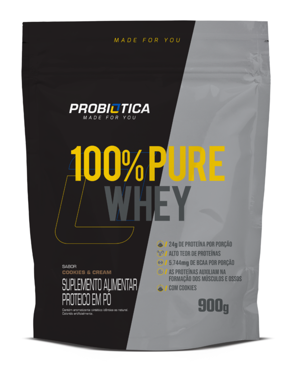 100_ Whey - Refil - 900g - Cookies _ Cream