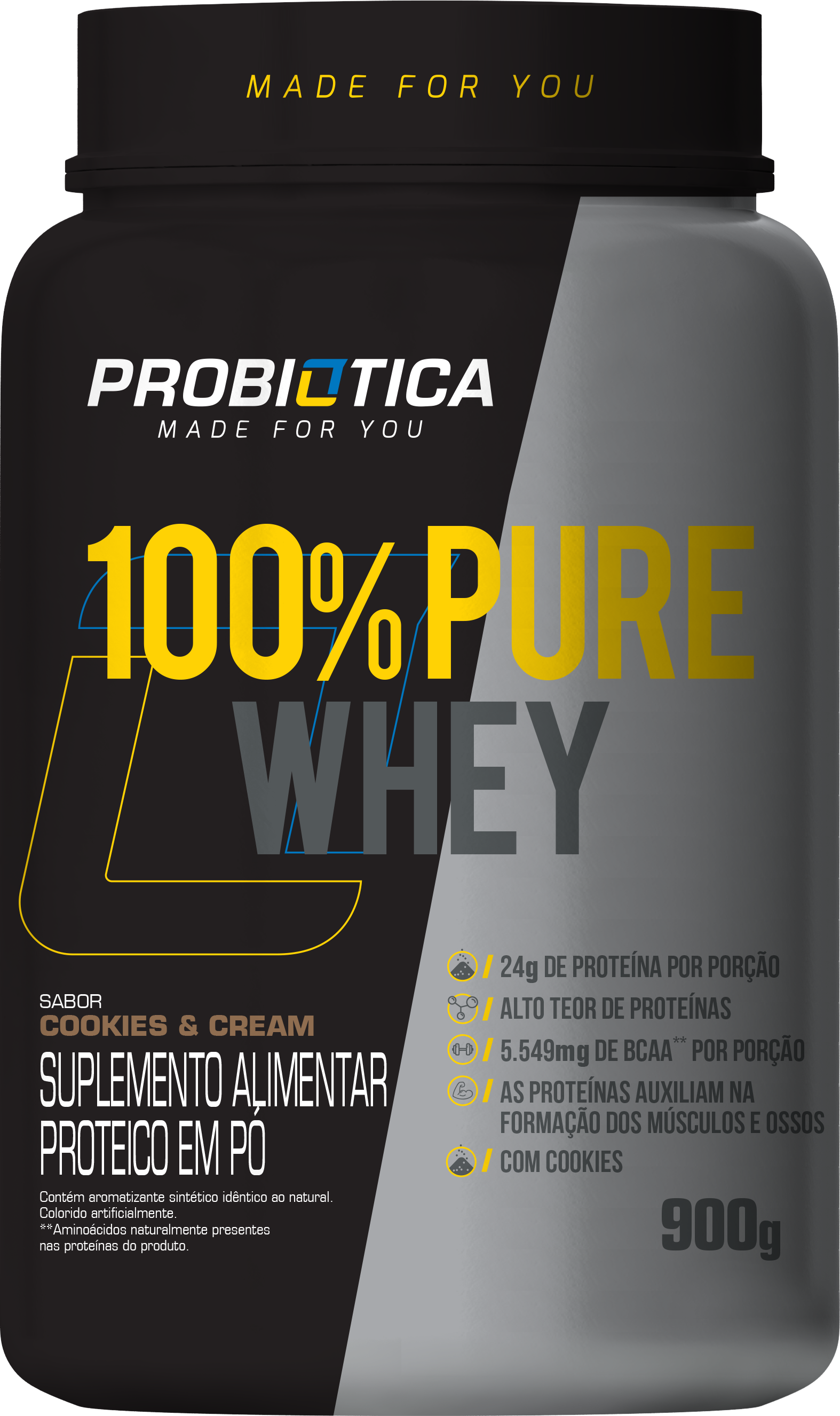 100_PureWhey-900g-CookiesCream 100_PureWhey-900g-CookiesCream