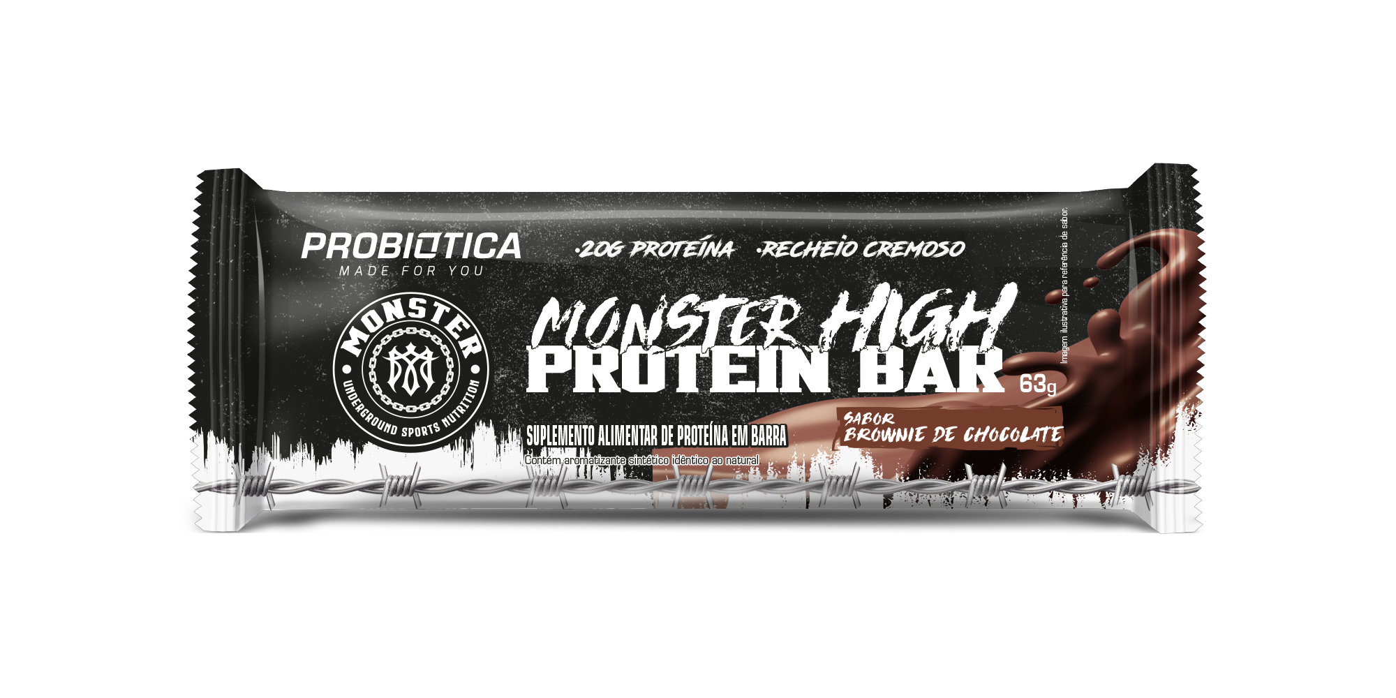 Monster High Protein Bar - Brownie de Chocolate